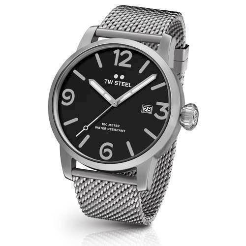 Image of sort 45 mm Quartz Miyota 2417 Herre ur fra TW Steel Maverick